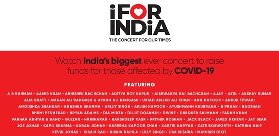 I For India the biggest concert Online I For India the biggest concert Online