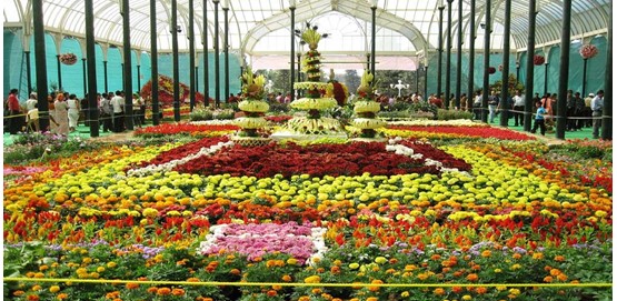 3 Day Flower show at Mysuru Palace