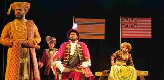 Tippu Nijakansugalu roaming drama at Dharwad Tippu Nijakansugalu roaming drama at Dharwad