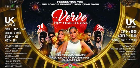 Verve 2026 New Year Celebrations Belagavi NYE