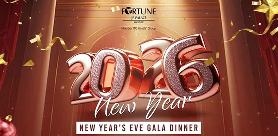 New Year 2026 Gala Dinner Fortune JP Palace Mysuru